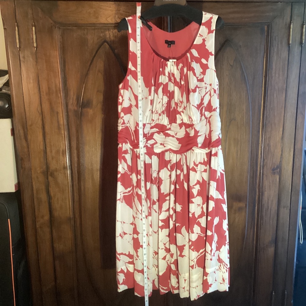 Talbots- red & white dress (14)